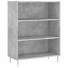 vidaXL Highboard betonggr&aring; 69,5x32,5x180 cm konstruert tre