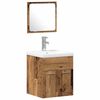 vidaXL Baderomsinnredningssett 3 stk. Gammelt tre 41 x 38,5 x 46 cm