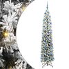 vidaXL Kunstig juletre med 300 LED gr&oslash;nn 240 cm PVC og st&aring;l og plast