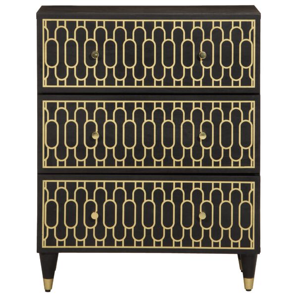 vidaXL Sideskap 2 stk 60x33x75 cm heltre mango