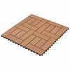 vidaXL Terrasseflis 22 stk. Brun 30 x 30 cm WPC