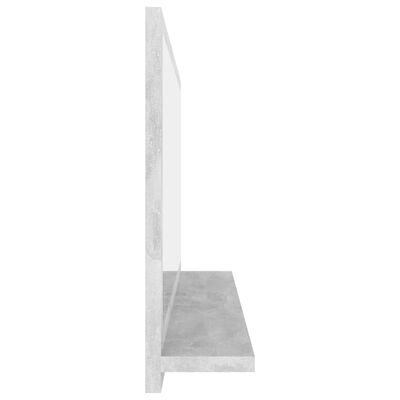 vidaXL Baderomsspeil betonggrå 80x10,5x37 cm sponplate