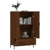 vidaXL Highboard brun eik 69,5x31x115 cm konstruert tre