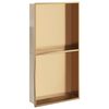 vidaXL Dusjnisje b&oslash;rstet gull 32x62x9 cm rustfritt st&aring;l