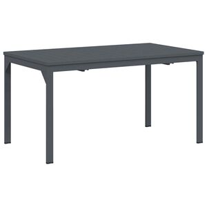 vidaXL Terrassebord Antrasitt 180 x 80 x 74 cm Pulverlakkert st&aring;l