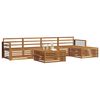 vidaXL Utend&oslash;rs sofa-sett 6 pcs Naturlig