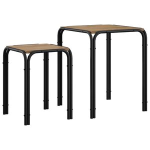 vidaXL Sidetabell Artisan eik 41 x 40 x 50 cm Konstruert tre
