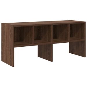 vidaXL Skostativ stablebar brun eik 89,5x30x40 cm