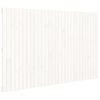 vidaXL Veggmontert sengegavl hvit 185x3x110 cm heltre furu