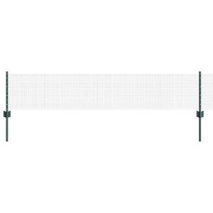 vidaXL Sveiset tr&aring;dgjerde med stolper 10 x 0,4 m PVC-belagt st&aring;l Gr&oslash;nn