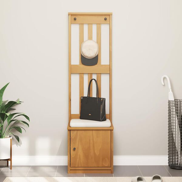 vidaXL Halltre SANDNES 45x40x159,5 cm heltre furu