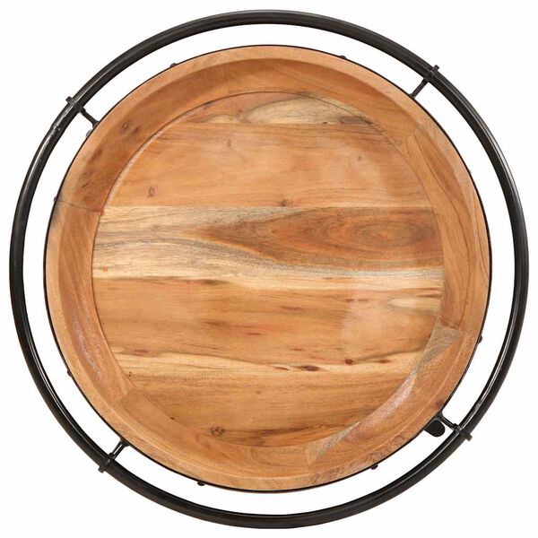 vidaXL Sidebord &Oslash;55x60 cm heltre akasie