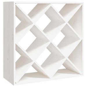 vidaXL Vinhylle hvit 62x25x62 cm heltre furu