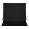 vidaXL Fotostudiosett med lyssett, bakgrunn og reflektor