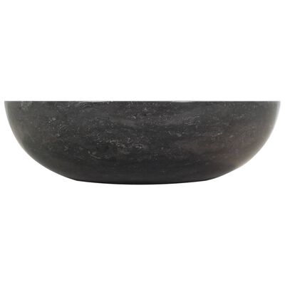 vidaXL Vask 40x12 cm marmor svart