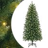 vidaXL Kunstig juletre med 150 LED med stativ gr&oslash;nn 120 cm PE og PVC