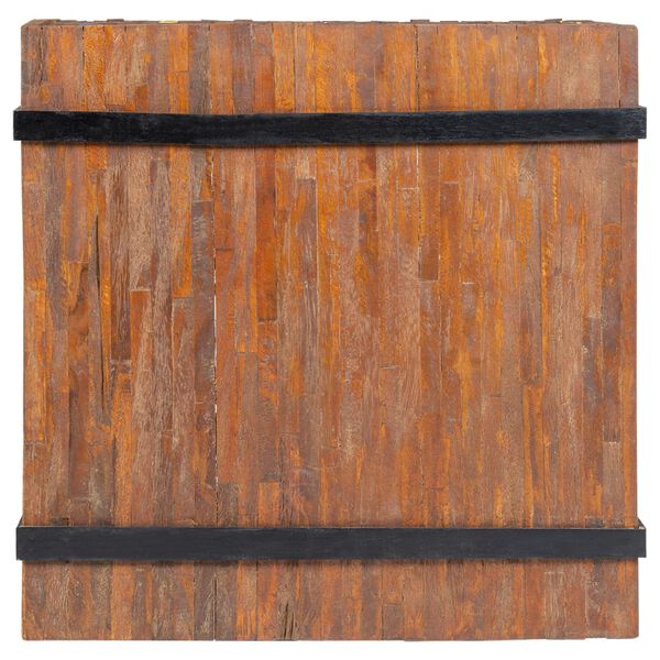 vidaXL Sidebord teak 60x60x38 cm