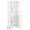 vidaXL Highboard hvit 69,5x34x180 cm konstruert tre