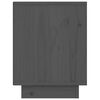 vidaXL Nattbord 2 stk grå 40x30x40 heltre furu