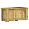 vidaXL Hevet blomsterbed 100x50x50 cm impregnert furu