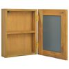 vidaXL Speilskap 30x10x40 cm heltre teak