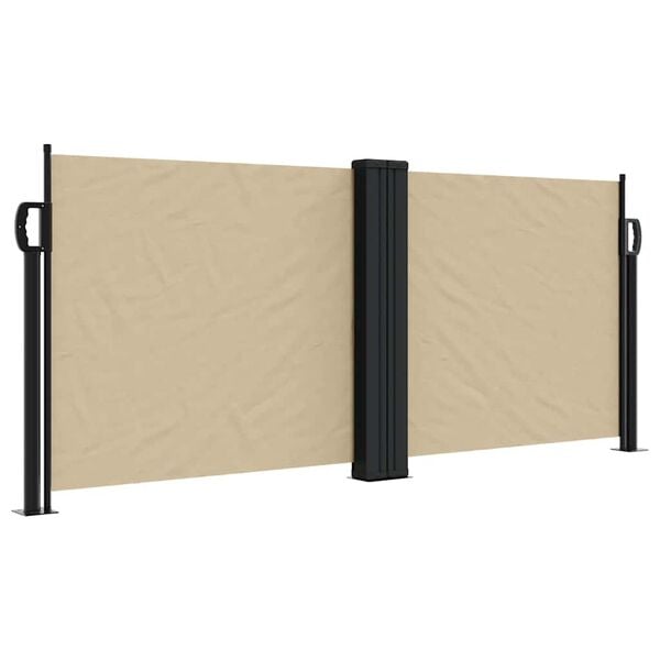 vidaXL Uttrekkbar sidemarkise 100x600 cm beige