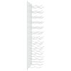 vidaXL Veggmontert vinstativ for 24 flasker 2 stk hvit jern
