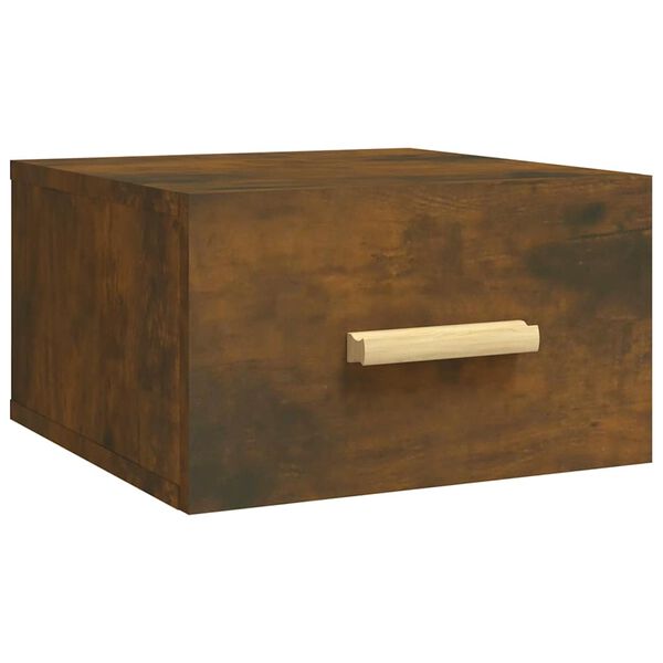 vidaXL Veggmontert nattbord r&oslash;kt eik 35x35x20 cm