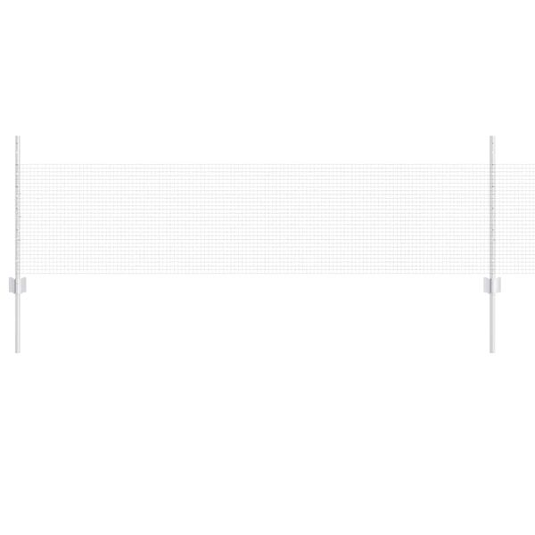 vidaXL Gjerde og Støtte sølv 0,5 x 10 m Stål