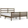 vidaXL Sengeramme heltre furu 140x190 cm honningbrun