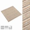 vidaXL Teppefliser gulv 20 stk 5 m&sup2; 50x50 cm stripet beige