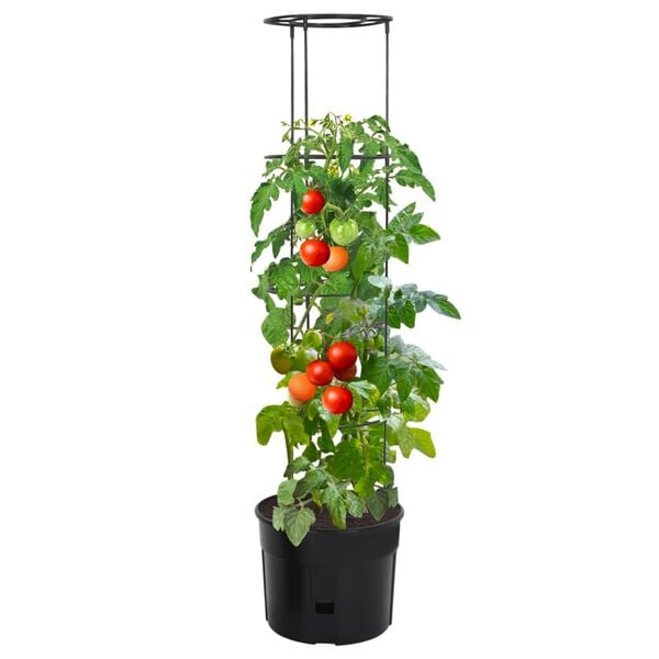 vidaXL Tomatpotte antrasitt &Oslash;39x150 cm polypropylen