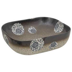 vidaXL Benkeservant flerfarget rektangulær 48x37,5x13,5 cm keramikk