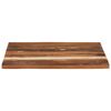 vidaXL Firkantet bordplate 70x70 cm 25-27 mm gjenvunnet heltre