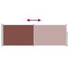 vidaXL Uttrekkbar sidemarkise 100x300 cm brun