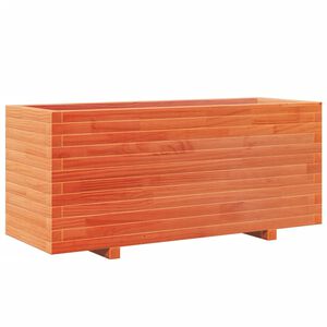 vidaXL Plantekasse voksbrun 110x40x49,5 cm heltre furu