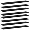 vidaXL Hylleplater 8 stk svart 60x10x1,5 cm sponplate