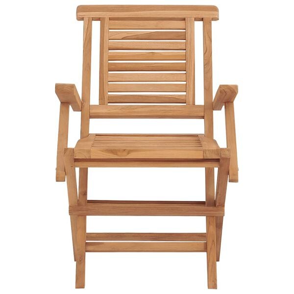 vidaXL Klappstoler 2 stk 56x63x90 cm heltre teak