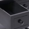 vidaXL Sidebord svart 40x40x40 cm keisertre