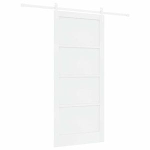vidaXL Skyved&oslash;r Hvit 93 x 211 cm Massiv furu