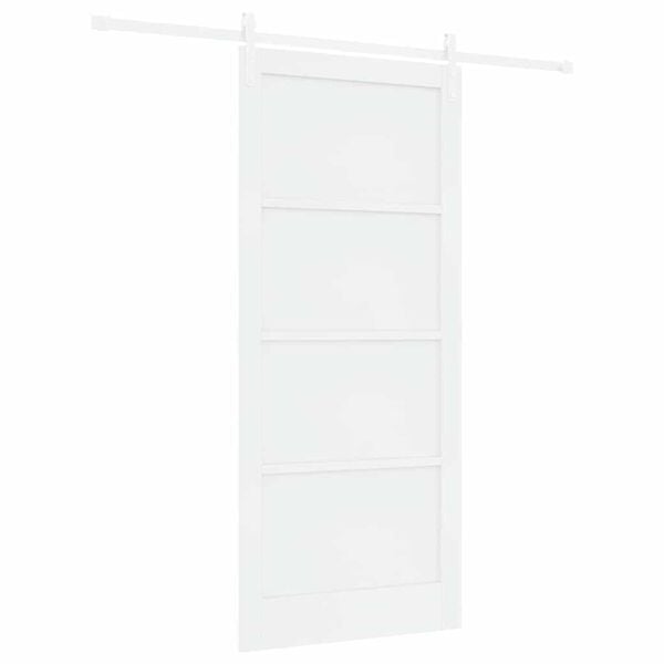 vidaXL Skyved&oslash;r Hvit 93 x 211 cm Massiv furu