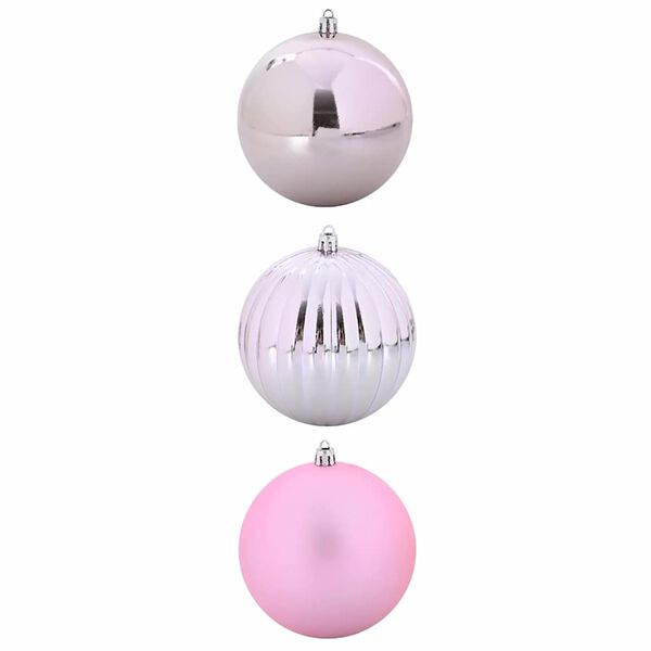 vidaXL Julekule Sett XXL 3 pcs Rosa Plast