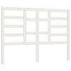 vidaXL Sengegavl hvit 146x4x104 cm heltre furu