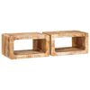 vidaXL Nattbord 2 pcs Brun 45 x 30 x 24 cm Massiv mango tre