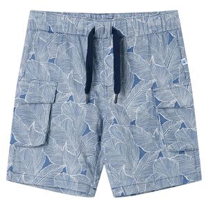 vidaXL Barneshorts med snor m&oslash;rkebl&aring; 104