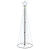 vidaXL Juletre kjegleformet kaldhvit 108 lysdioder 70x180 cm