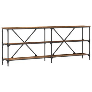 vidaXL Konsollbord Gammelt tre 200 x 30 x 75 cm Konstruert tre
