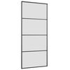 vidaXL Skyved&oslash;r med monteringssett svart 90x205 cm ESG-glass