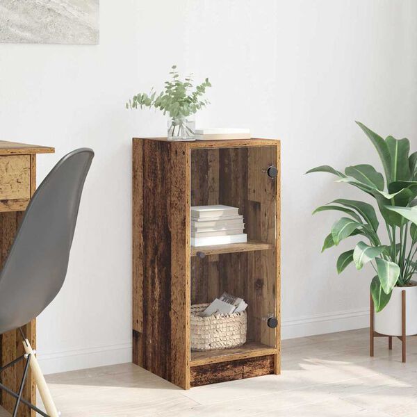 vidaXL Serviesskap Gammelt tre 35 x 37 x 76 cm Konstruert tre