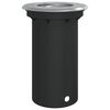 vidaXL Utend&oslash;rs gulvlampe rund svart 10,5x10,5 cm st&oslash;pt aluminium